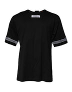Dolce & Gabbana Black #DGMILLENNIALS Cotton Crew Neck T-shirt - Zeiniez