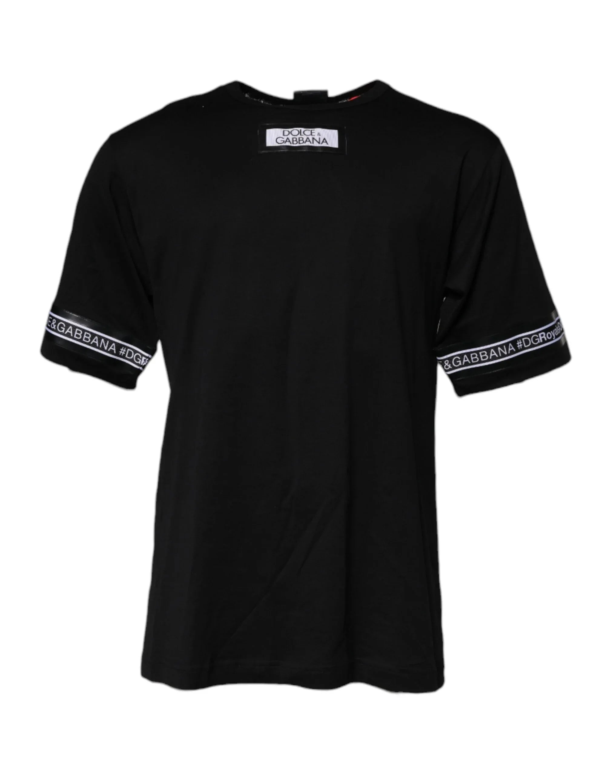 Dolce & Gabbana Black #DGMILLENNIALS Cotton Crew Neck T-shirt - Zeiniez
