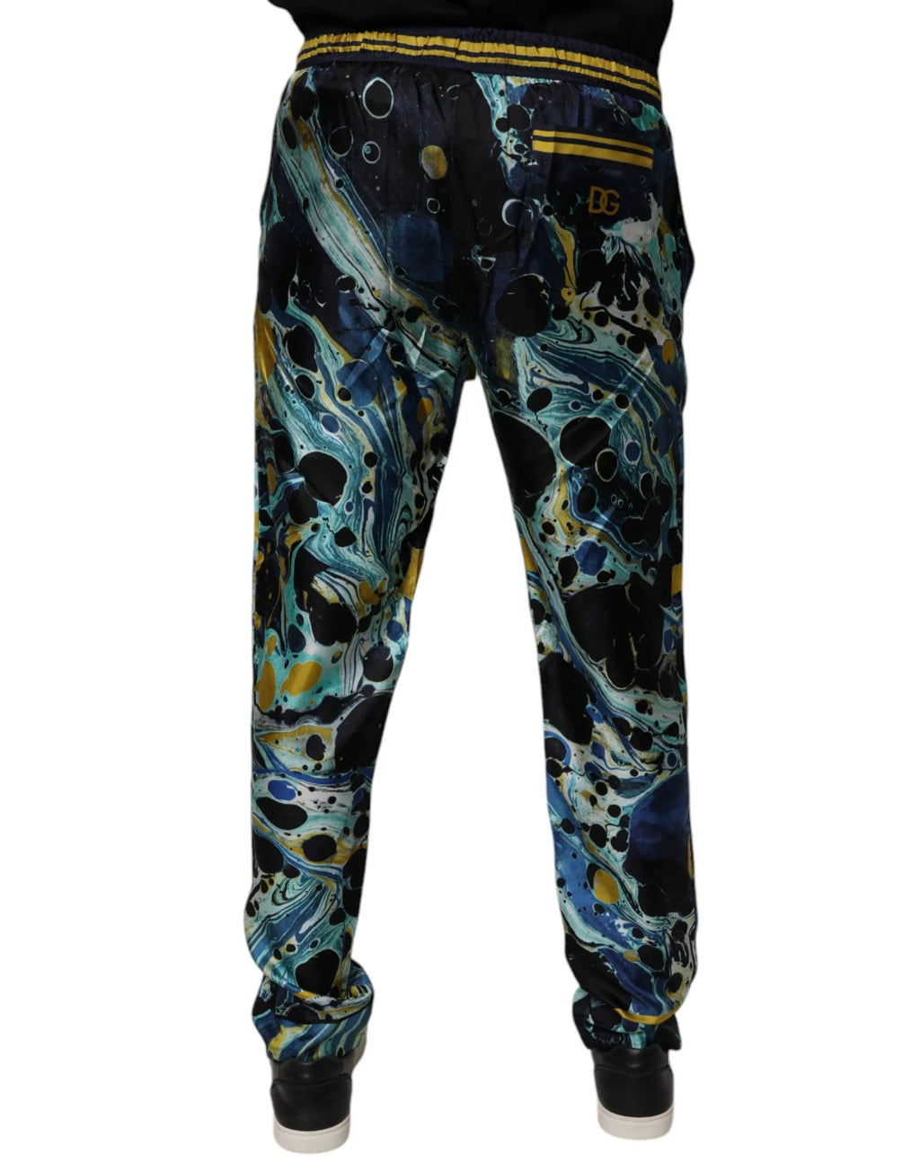 Dolce & Gabbana Multicolor Marble Print Jogger Sweatpants Pants - Zeiniez