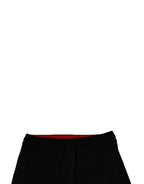 Dolce & Gabbana Black Wool Mid Waist Jogger Sweatpants Pants - Zeiniez