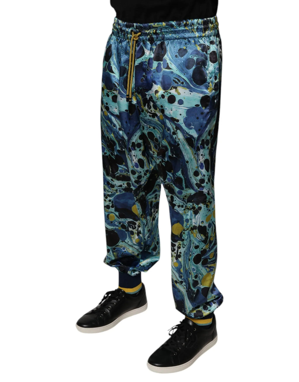 Dolce & Gabbana Multicolor Marble Print Jogger Men Sweatpants Pants - Zeiniez