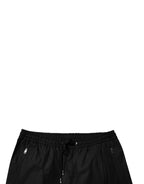 Dolce & Gabbana Black Cotton Men Jogger Sweatpants Pants - Zeiniez
