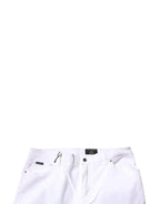 Dolce & Gabbana White Cotton Stretch Skinny Men Denim Jeans - Zeiniez