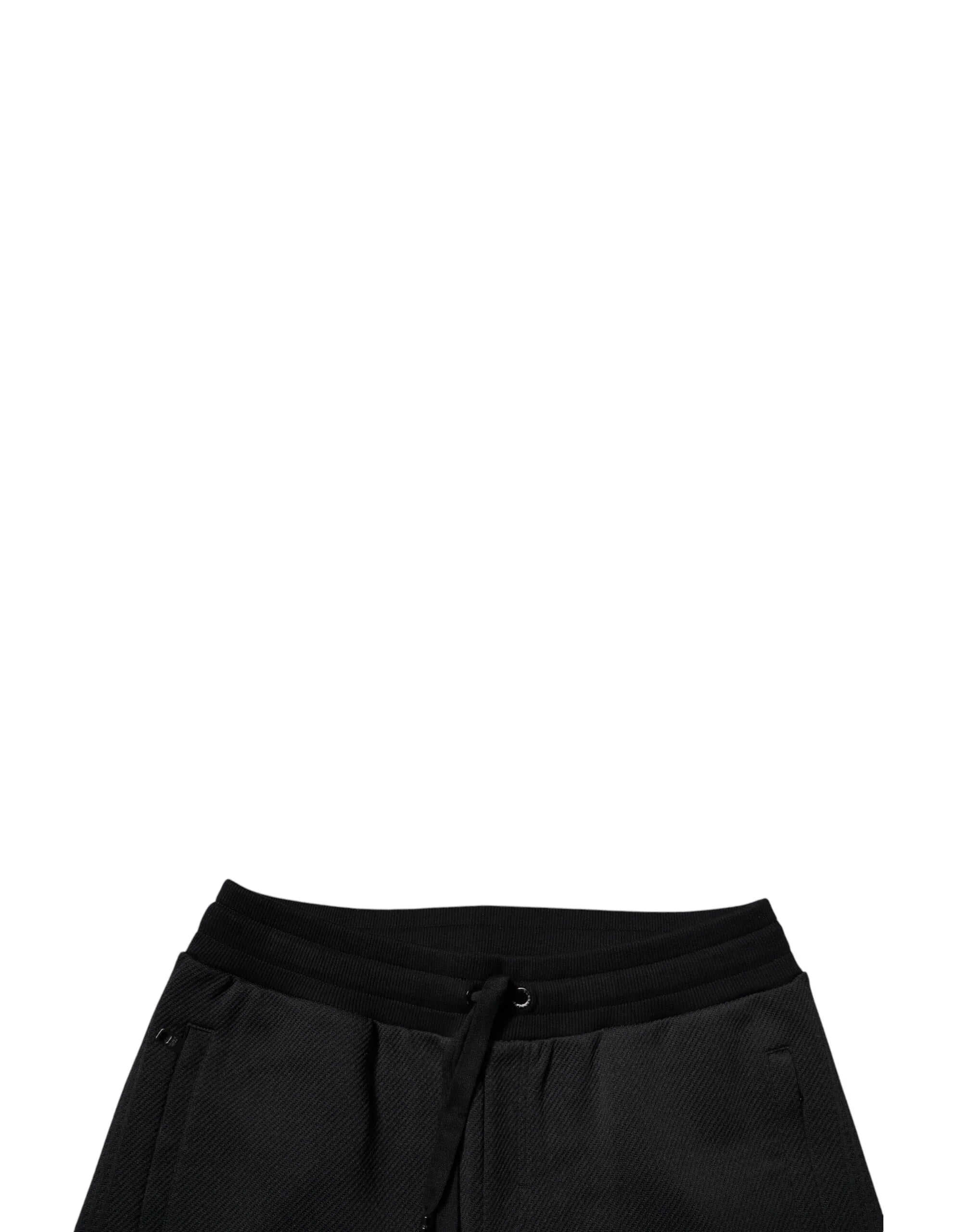 Dolce & Gabbana Black Polyester Men Jogger Sweatpants Pants - Zeiniez