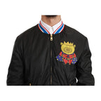 Dolce & Gabbana Black Polyester Bomber - Zeiniez
