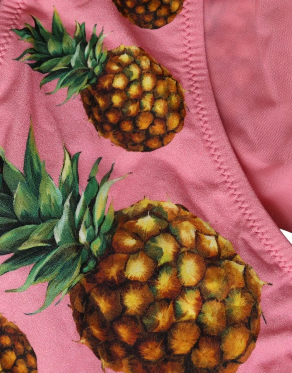 Dolce & Gabbana Pink Pineapple Swimsuit Bikini Bottom Swimwear - Zeiniez