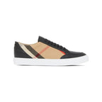 Burberry Black Leather New Salmond Sneakers - Zeiniez