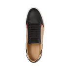 Burberry Black Leather New Salmond Sneakers - Zeiniez