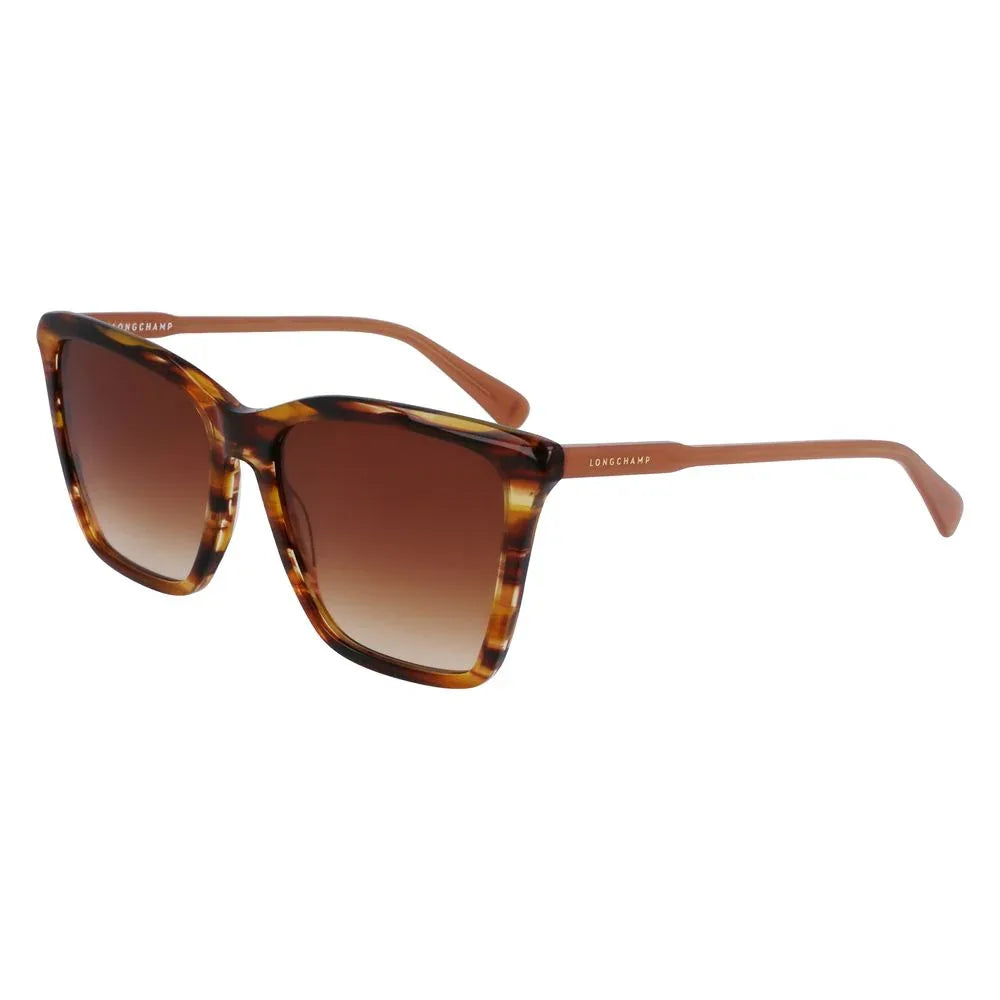 Longchamp Brown Acetate Sunglasses - Zeiniez