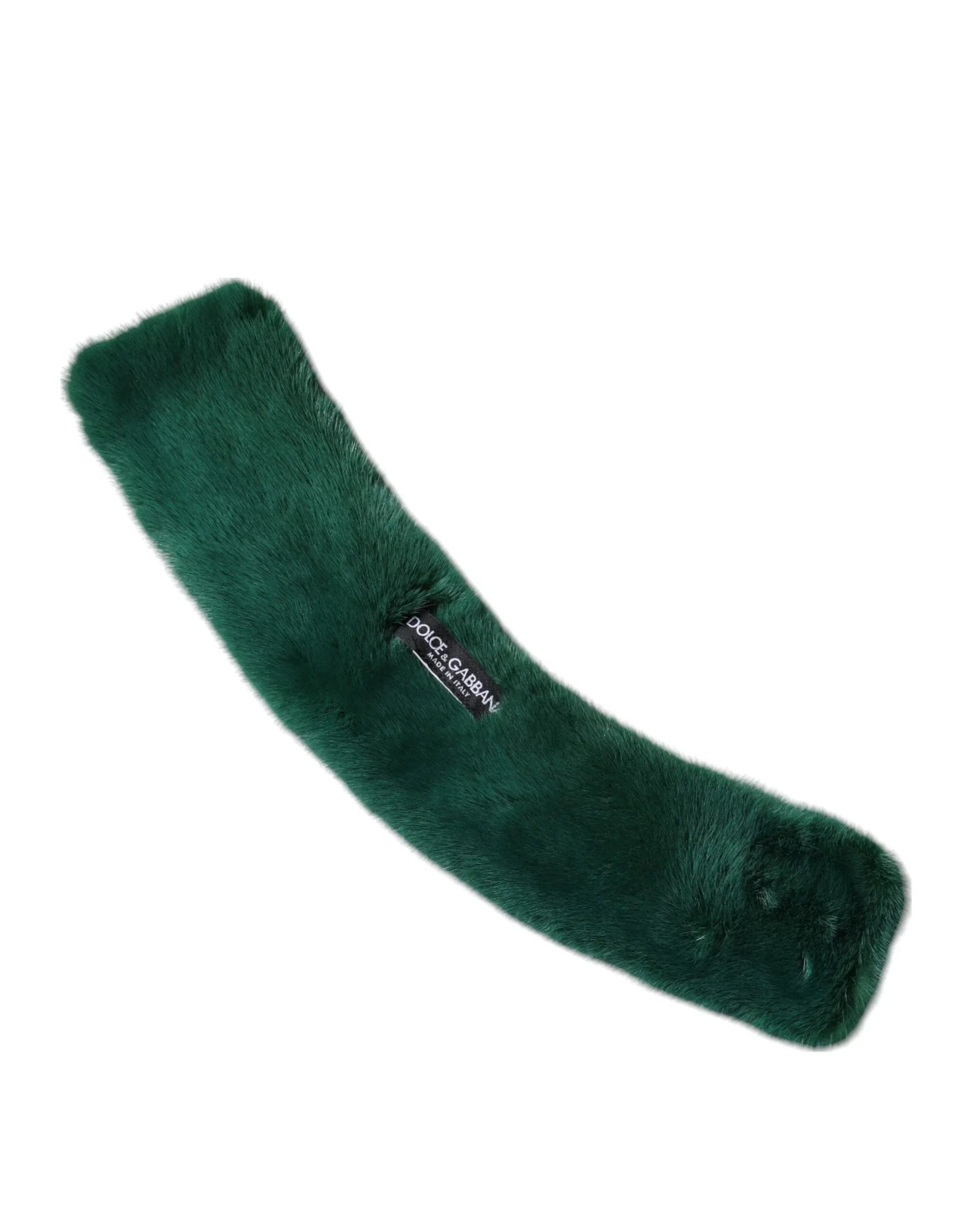 Dolce & Gabbana Green Mink Fur Collar Women Neck Wrap Scarf - Zeiniez