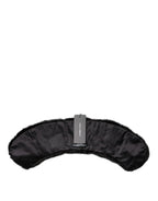Dolce & Gabbana Black Fur Shawl Neck Wrap Cover Collar Scarf - Zeiniez