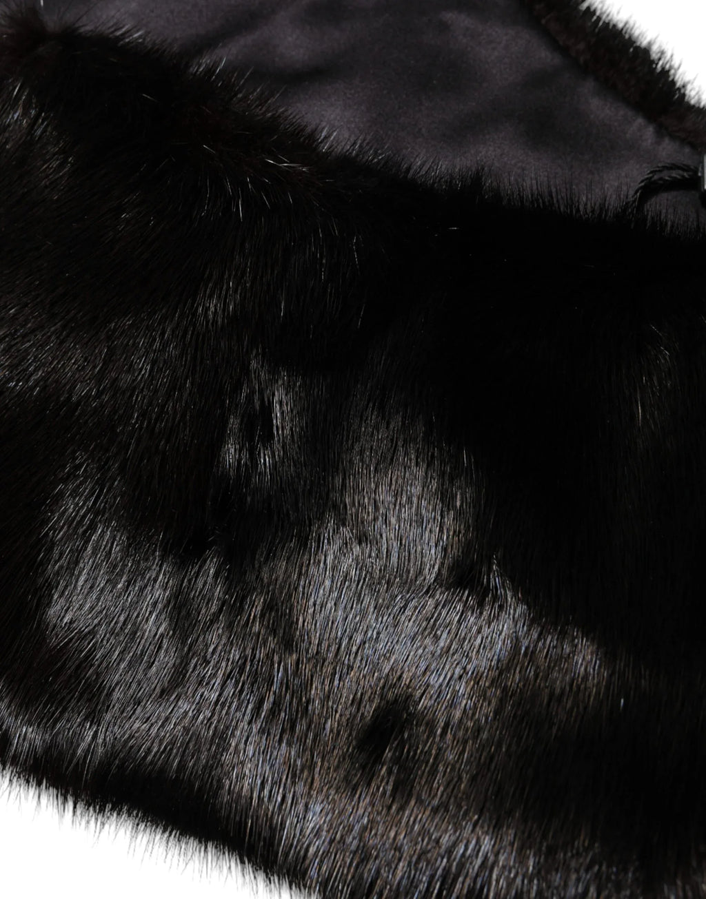 Dolce & Gabbana Black Fur Shawl Neck Wrap Cover Collar Scarf - Zeiniez