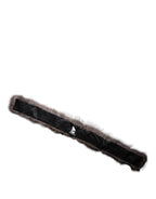 Dolce & Gabbana Gray Fox Fur Neck Wrap Warmer Winter Scarf - Zeiniez