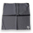 Dolce & Gabbana Gray Crown Logo Square Handkerchief Scarf - Zeiniez