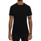 Daniele Alessandrini Black Cotton T-Shirt - Zeiniez