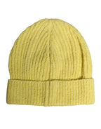 Dolce & Gabbana Yellow Cotton Knitted Winter Beanie Hat - Zeiniez