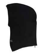 Dolce & Gabbana Black Wool Whole Head Wrap Balaclava Hat - Zeiniez