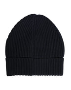 Dolce & Gabbana Black Cashmere Knitted Winter Beanie Hat - Zeiniez
