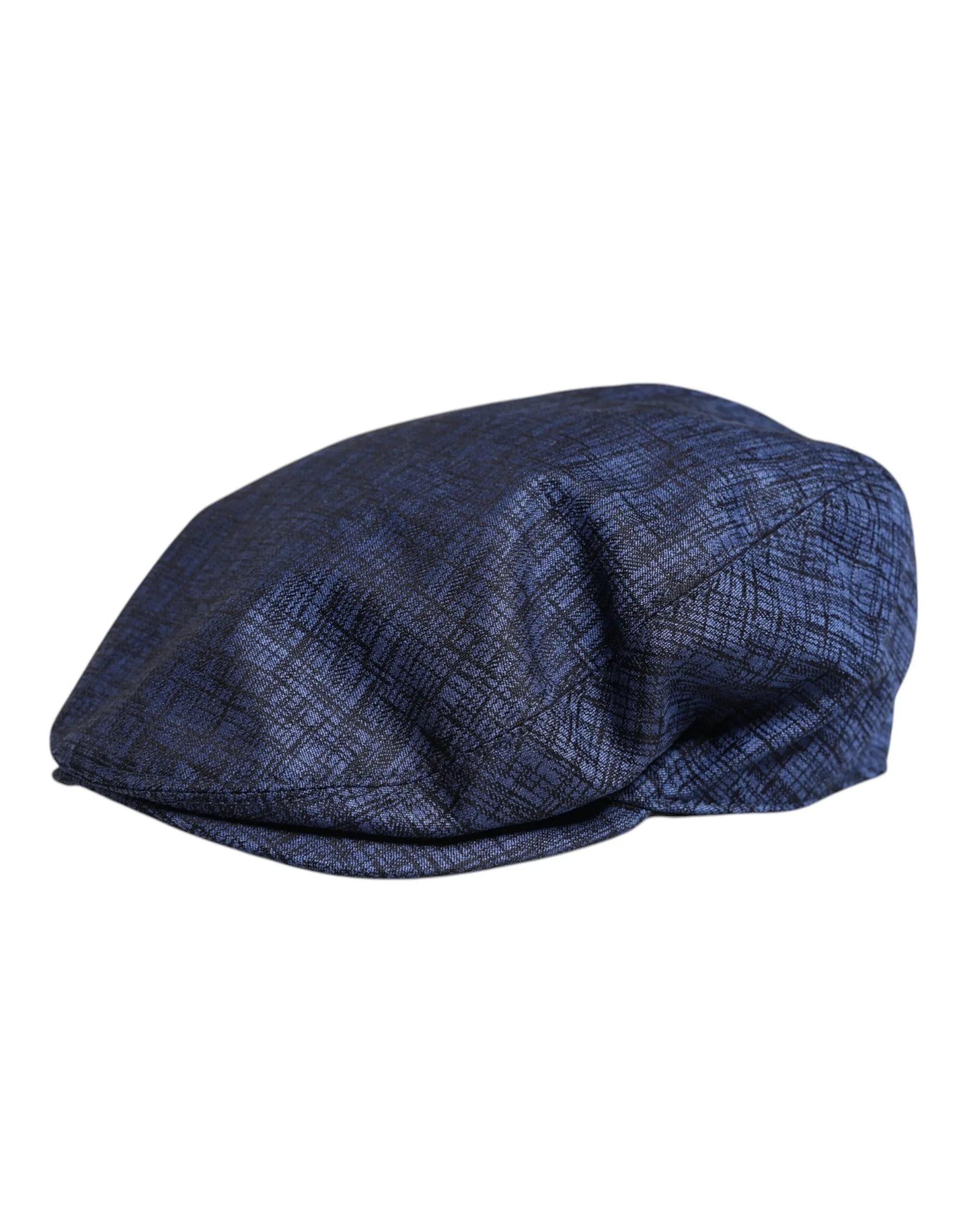Dolce & Gabbana Blue Cotton Stretch Newsboy Hat - Zeiniez