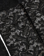 Dolce & Gabbana Black Floral Lace Whole Head Wrap Hat