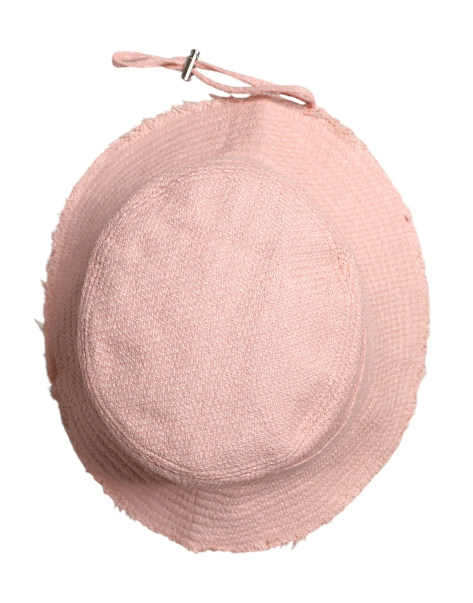 Dolce & Gabbana Pink Cotton Wide Brim Bucket Hat - Zeiniez
