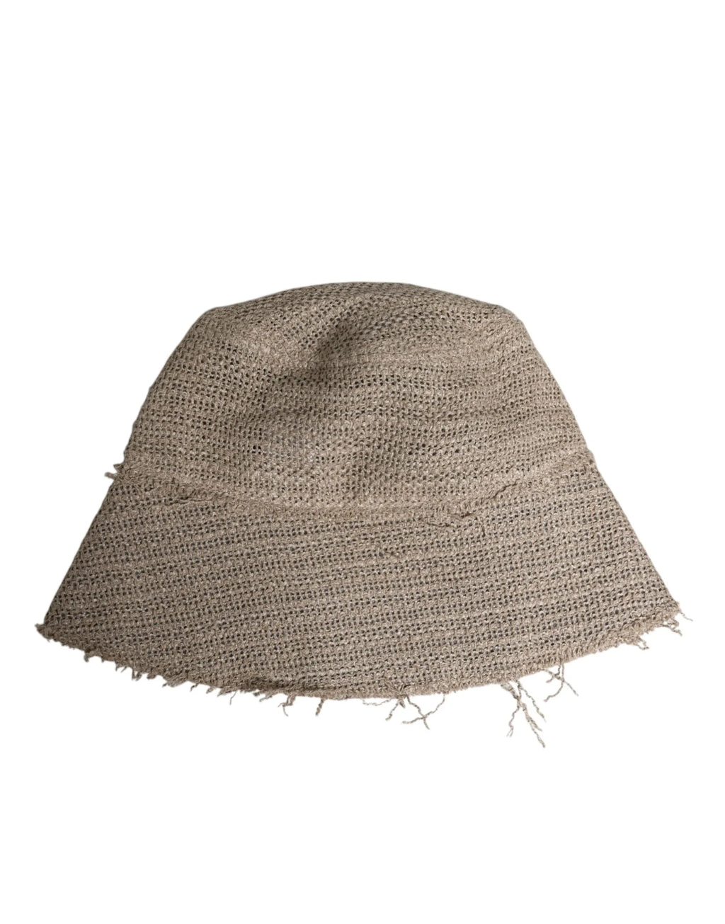 Dolce & Gabbana Beige Linen Wide Brim Bucket Hat - Zeiniez