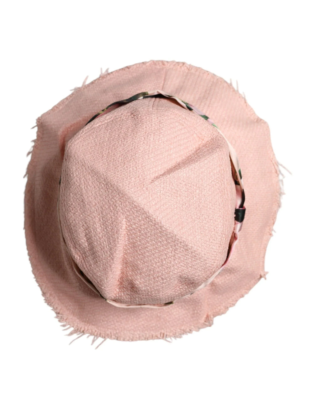 Dolce & Gabbana Pink Cotton Wide Brim Bucket Hat - Zeiniez