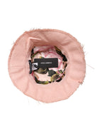 Dolce & Gabbana Pink Cotton Wide Brim Bucket Hat - Zeiniez