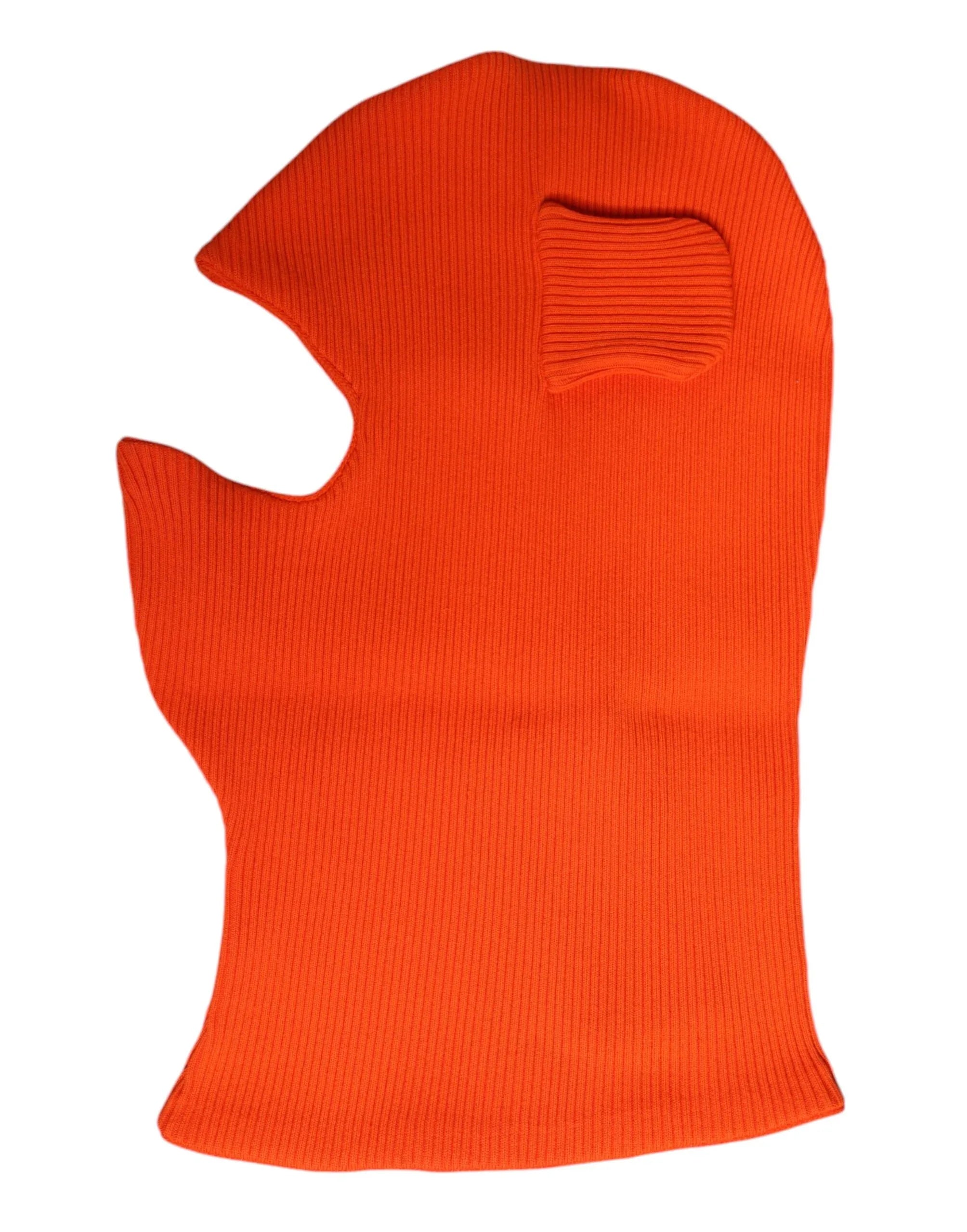Dolce & Gabbana Orange Cotton Whole Head Wrap Balaclava Hat - Zeiniez