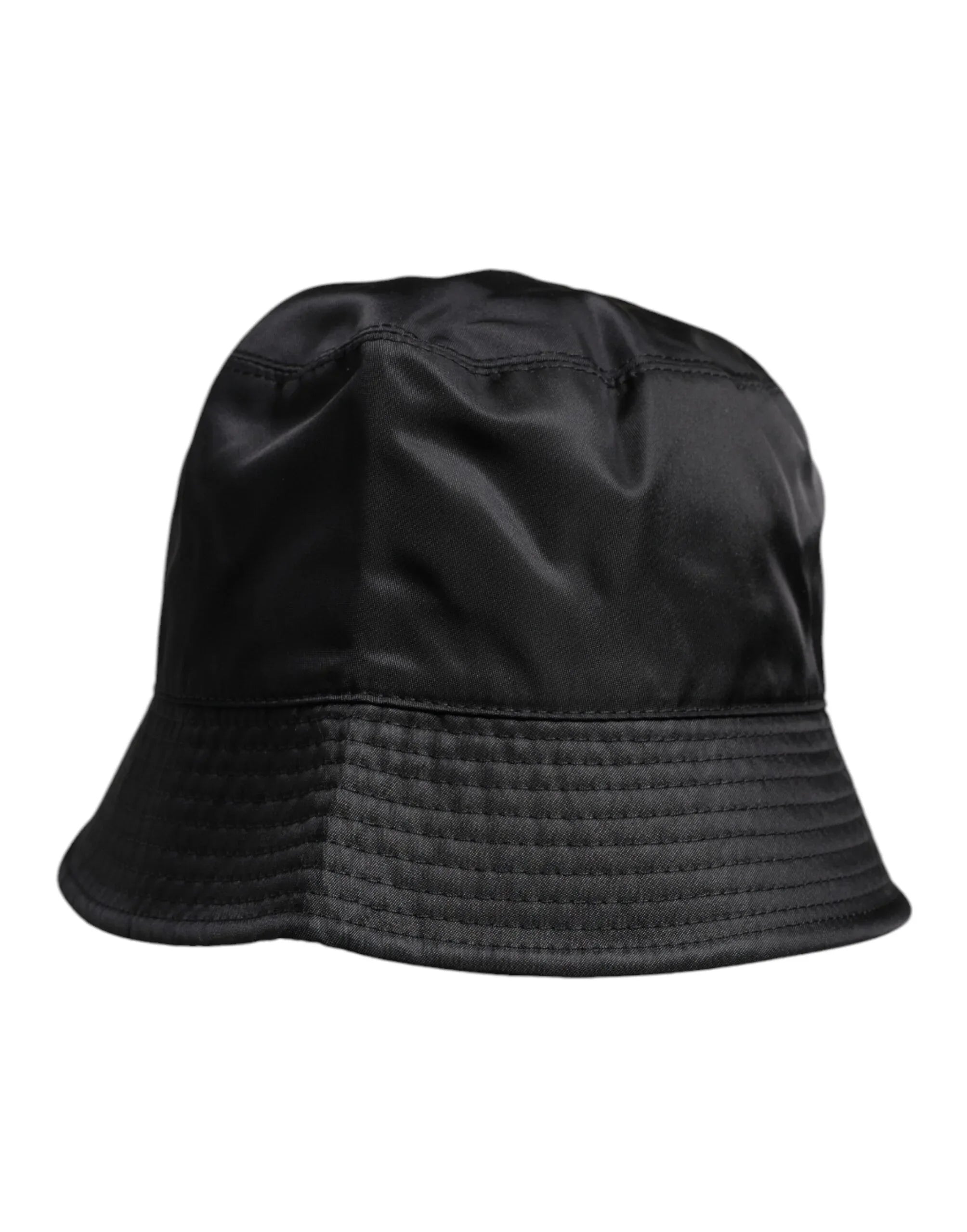 Dolce & Gabbana Black Cotton Wide Brim Bucket Hat - Zeiniez