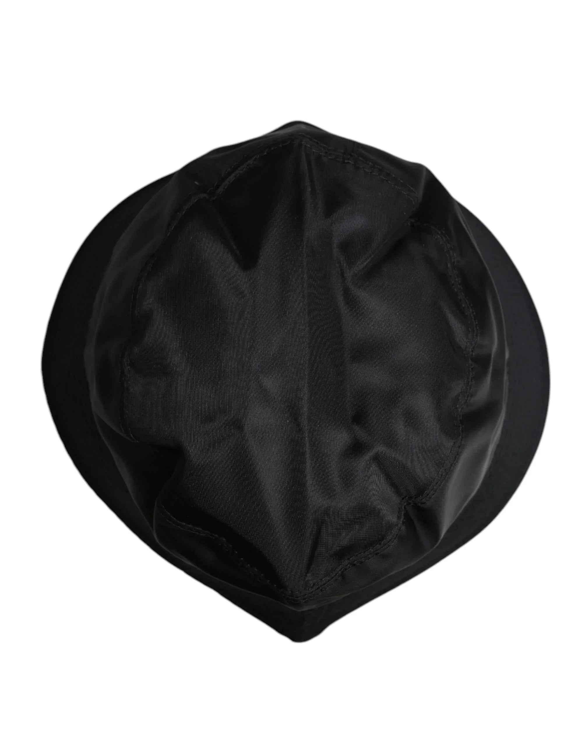 Dolce & Gabbana Black Cotton Wide Brim Bucket Hat - Zeiniez