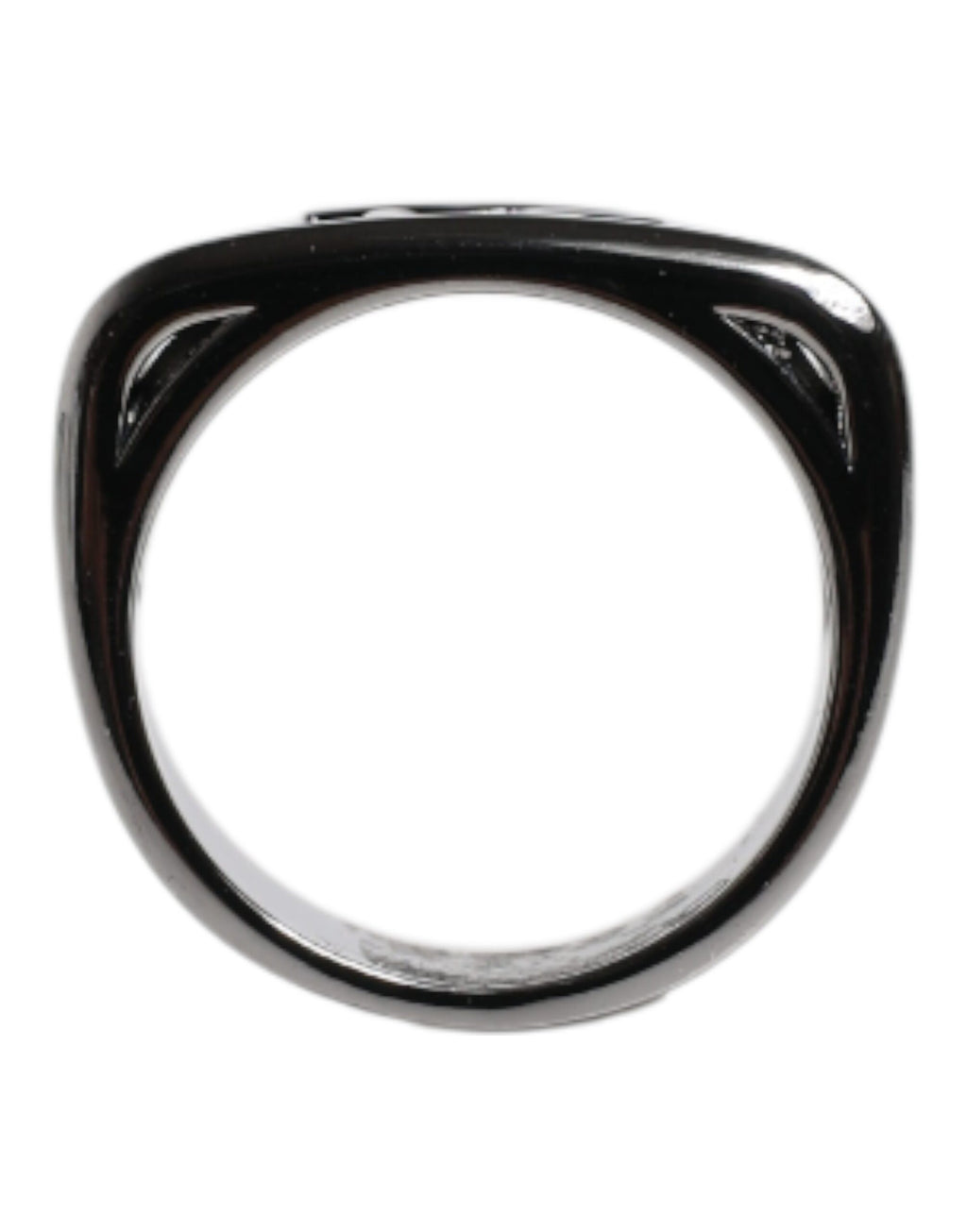 Dolce & Gabbana Silver Tone Brass Anello DG Logo Ring - Zeiniez