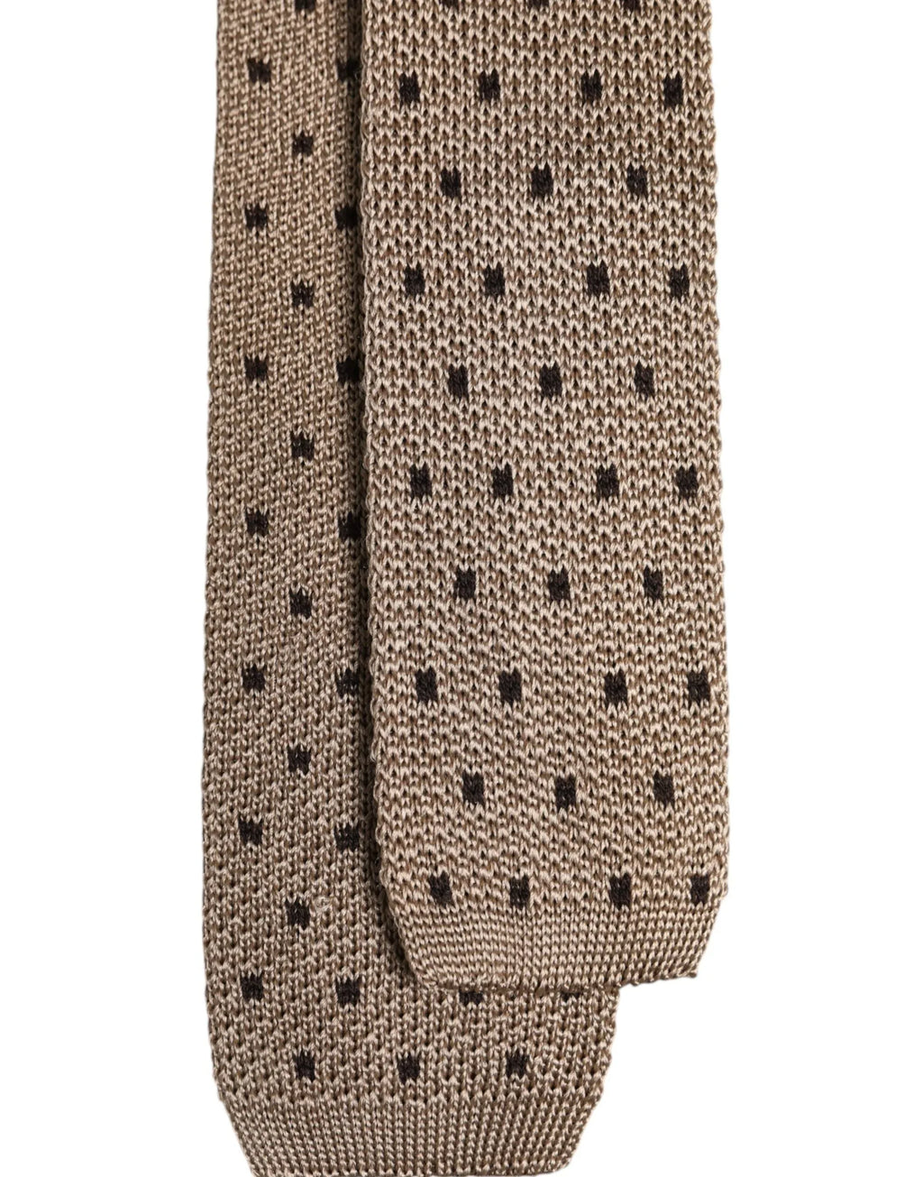 Dolce & Gabbana Beige Polka Dot Silk Adjustable Necktie Tie - Zeiniez
