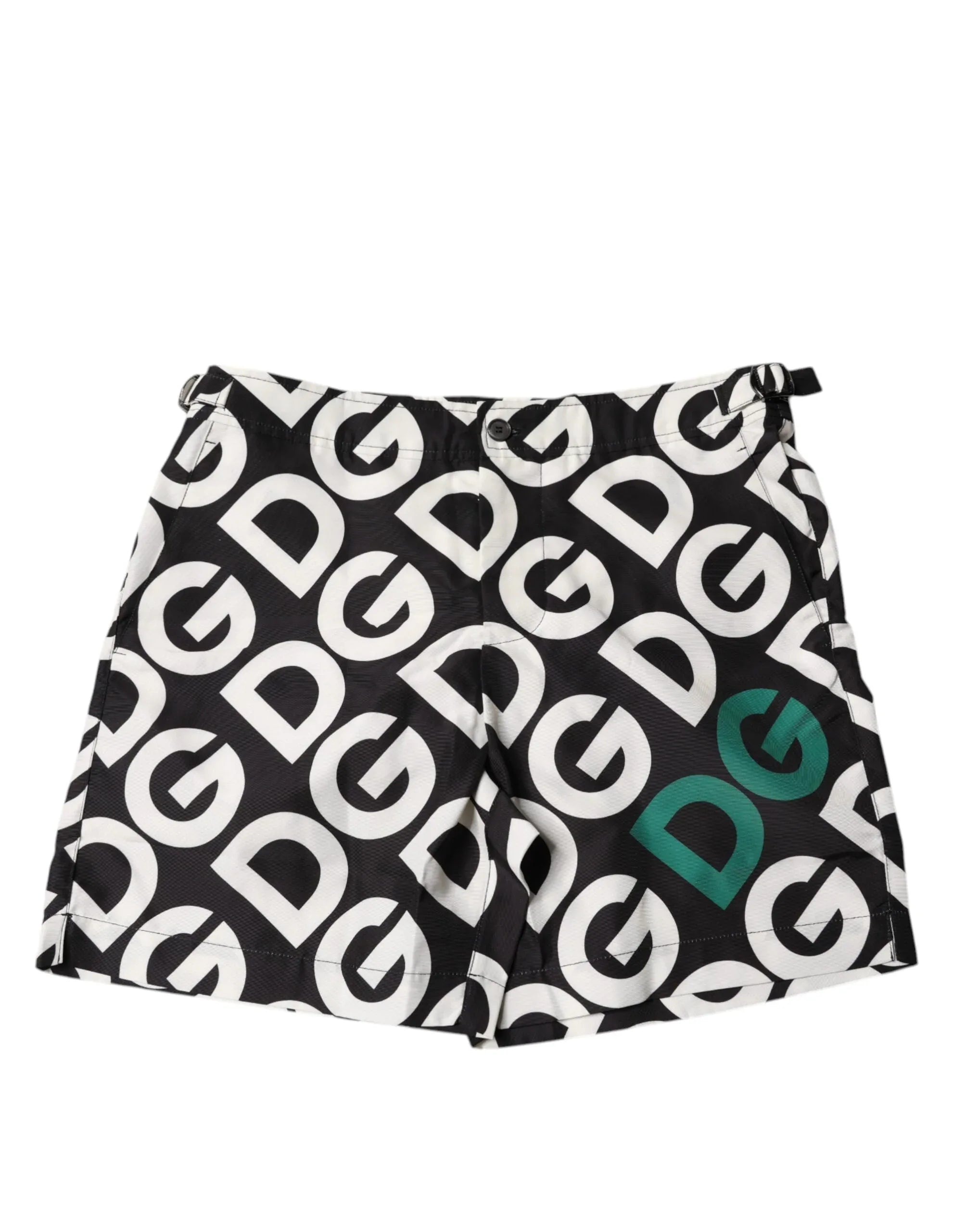 Dolce & Gabbana Black White Logo Beachwear Shorts Swimwear - Zeiniez