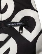Dolce & Gabbana Black White Logo Beachwear Shorts Swimwear - Zeiniez