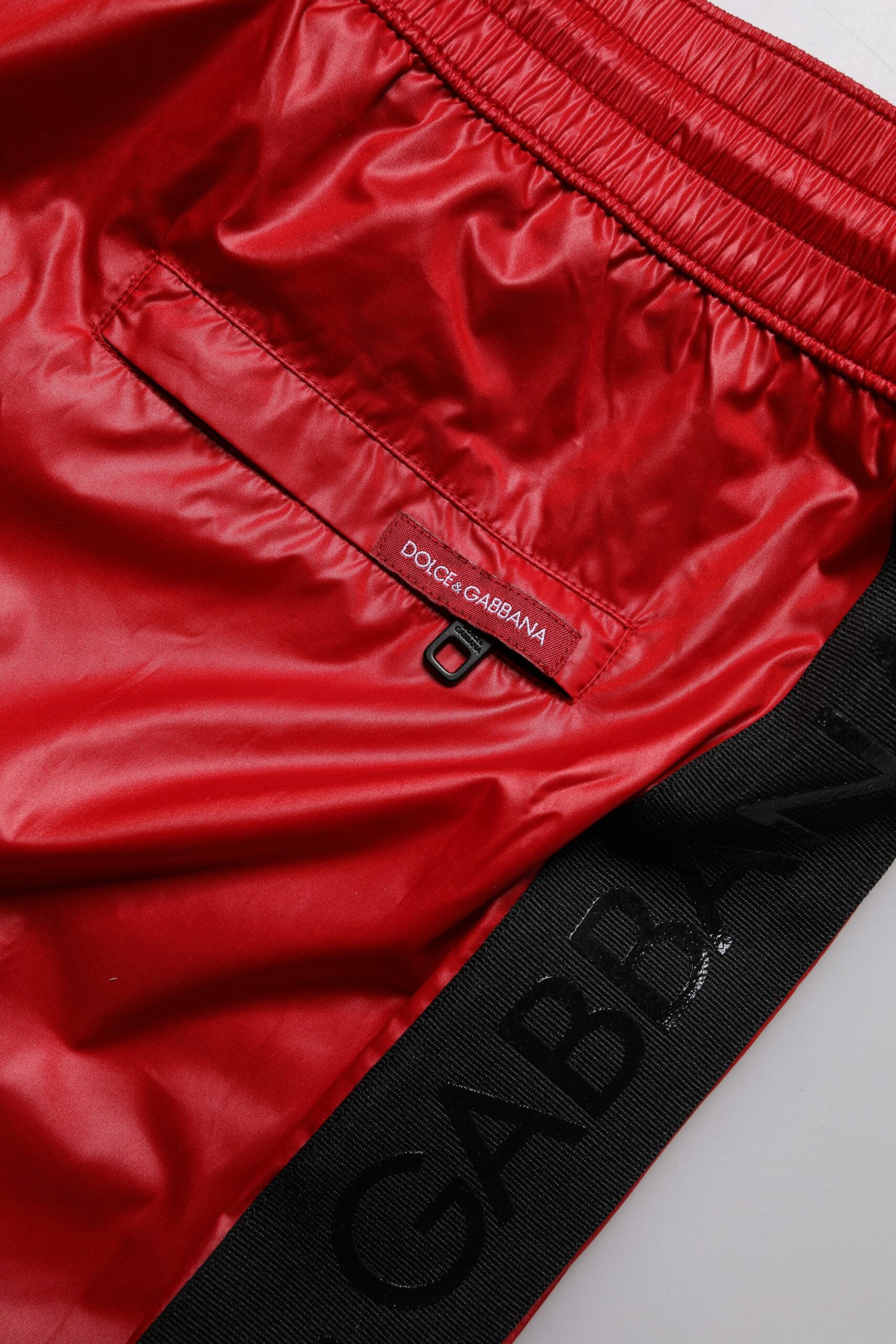 Dolce & Gabbana Red Polyester Beachwear Shorts 2Pc Swimwear Dolce & Gabbana