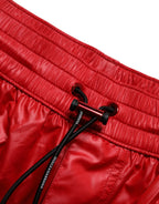 Dolce & Gabbana Red Polyester Beachwear Shorts 2Pc Swimwear - Zeiniez