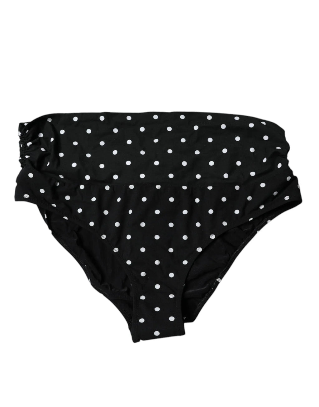 Dolce & Gabbana Black Polka Dot Swimsuit Bikini Bottom Swimwear - Zeiniez