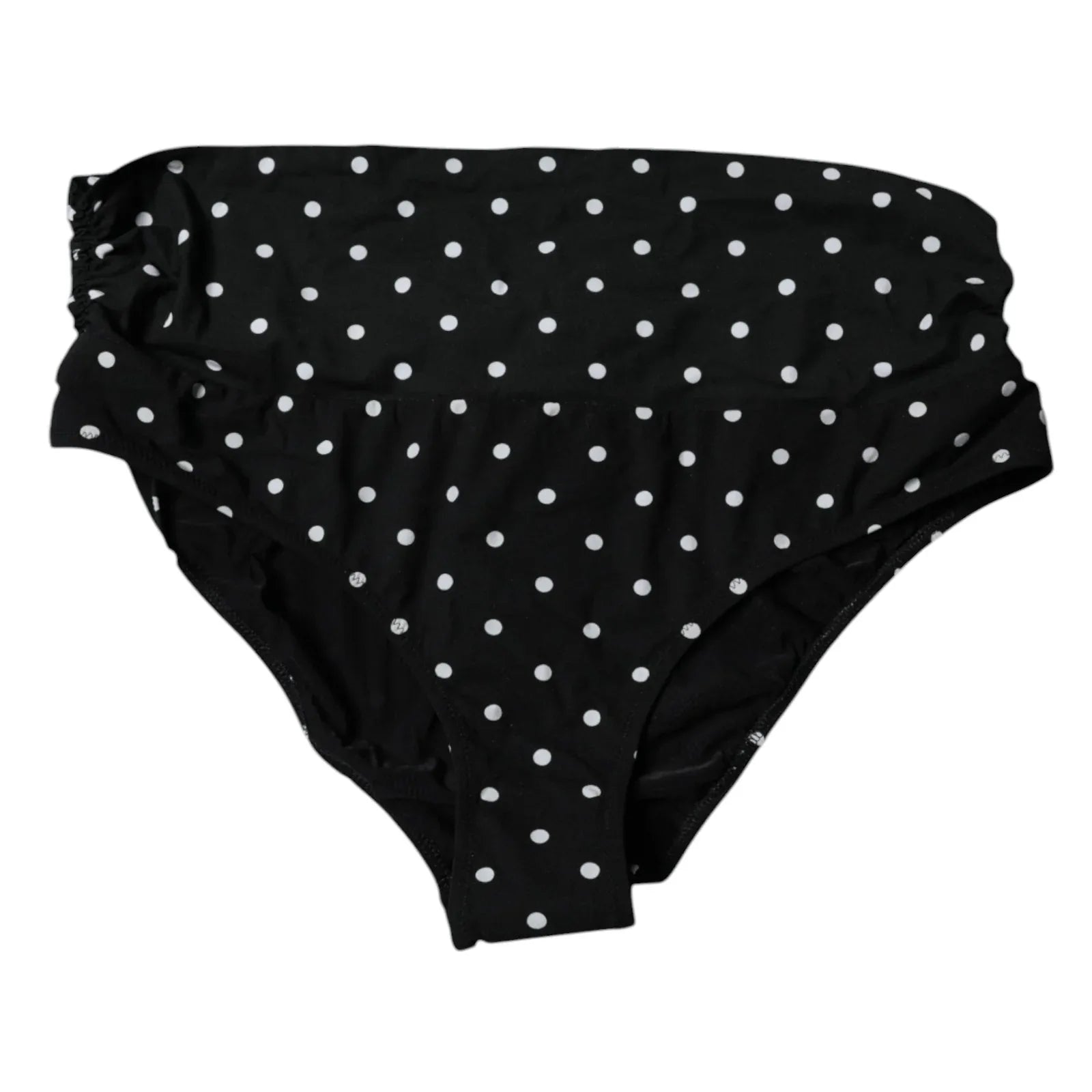 Dolce & Gabbana Black Polka Dot Swimsuit Bikini Bottom Swimwear - Zeiniez