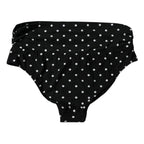 Dolce & Gabbana Black Polka Dot Swimsuit Bikini Bottom Swimwear - Zeiniez