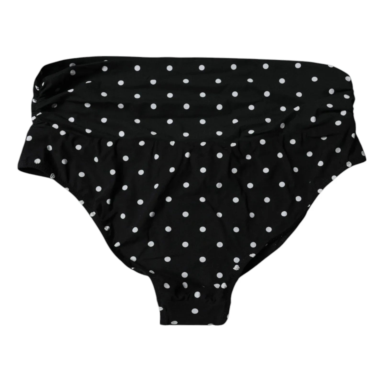 Dolce & Gabbana Black Polka Dot Swimsuit Bikini Bottom Swimwear - Zeiniez
