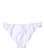 Dolce & Gabbana White Nylon Beachwear Bikini Bottom Swimwear - Zeiniez