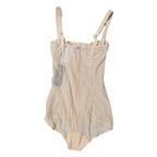Dolce & Gabbana Beige Tulle Balconette Bra Bodysuit Underwear - Zeiniez