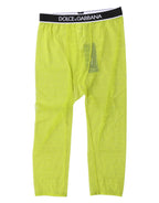 Dolce & Gabbana Green DG Logo Nylon Cropped Tights Underwear - Zeiniez