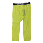 Dolce & Gabbana Green DG Logo Nylon Cropped Tights Underwear - Zeiniez