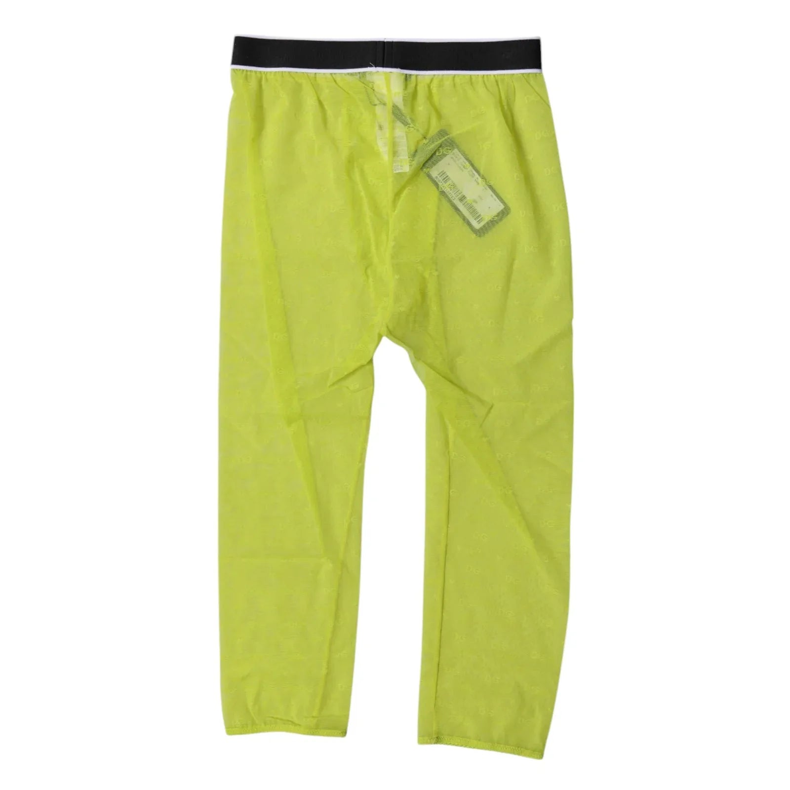 Dolce & Gabbana Green DG Logo Nylon Cropped Tights Underwear - Zeiniez