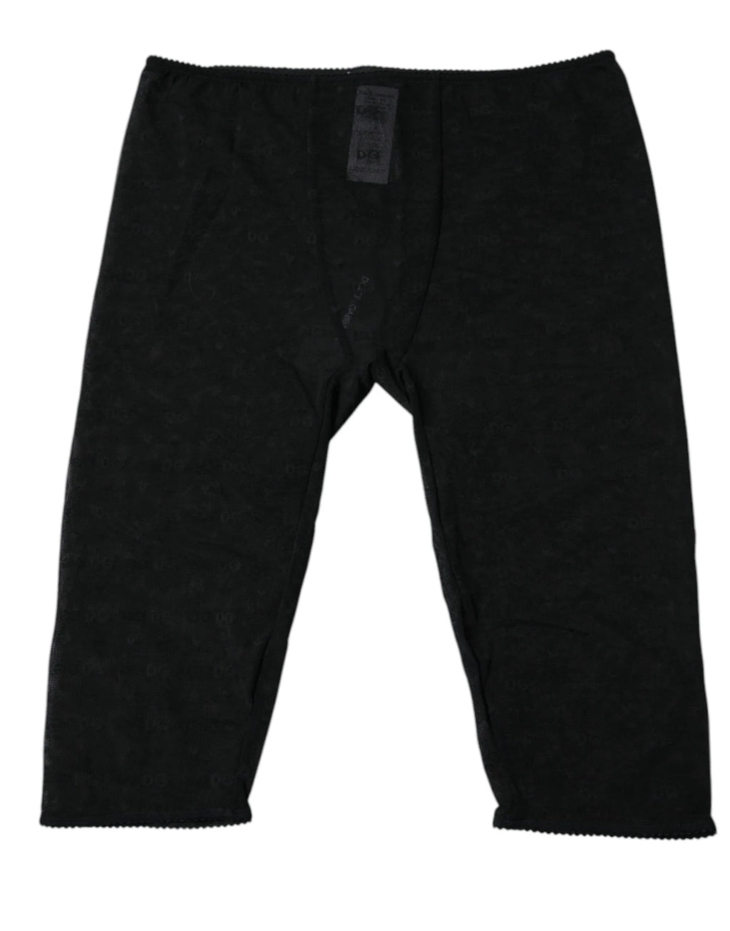 Dolce & Gabbana Black Logo Lace Lingerie Cropped Tight Underwear - Zeiniez