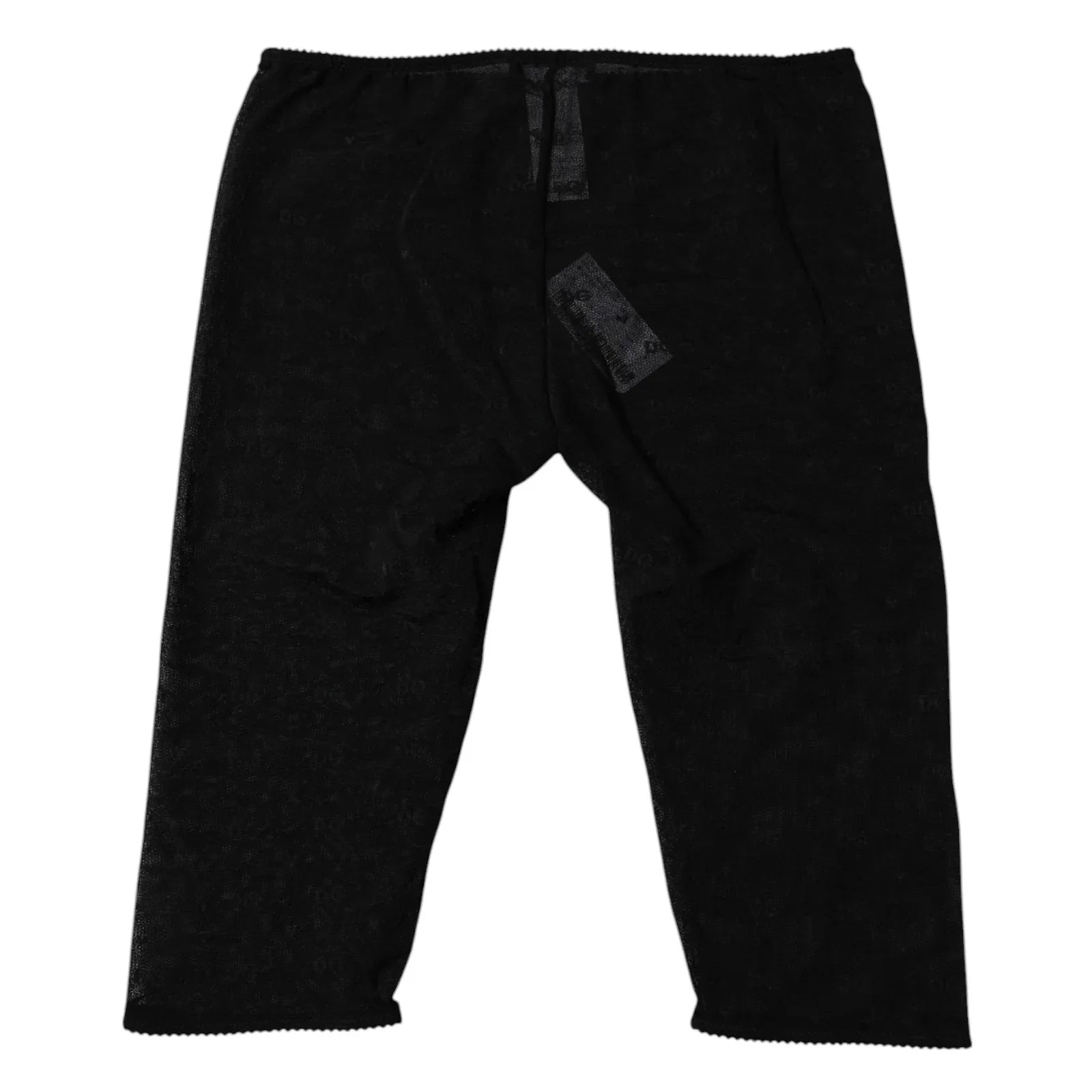 Dolce & Gabbana Black Logo Lace Lingerie Cropped Tight Underwear - Zeiniez