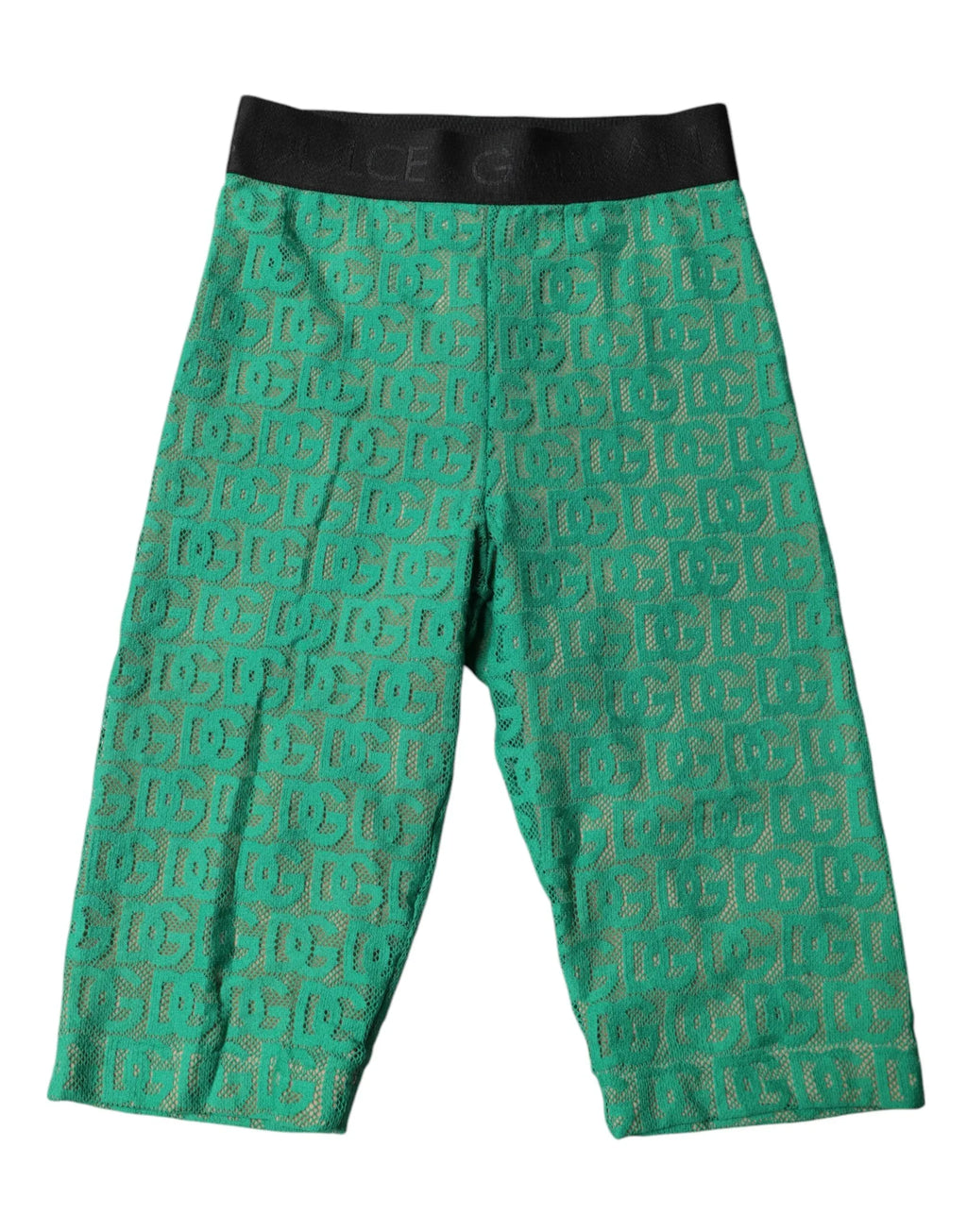 Dolce & Gabbana Green Logo Monogram Cropped Tights Underwear - Zeiniez