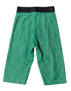 Dolce & Gabbana Green Logo Monogram Cropped Tights Underwear - Zeiniez